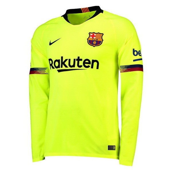 Thailande Maillot Football Barcelone Exterieur ML 2018-19 Vert